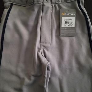 Easton, youth small, grey/navy 2 piped pants